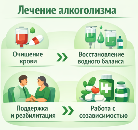 лечение алкоголизма в Минеральных Водах этапы